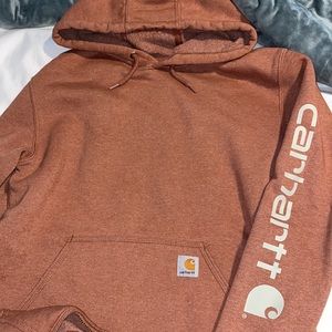 Brown Carhartt Hoodie Size:Small